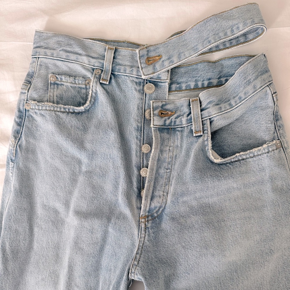 Agolde Broken Waistband Jeans, Size 25